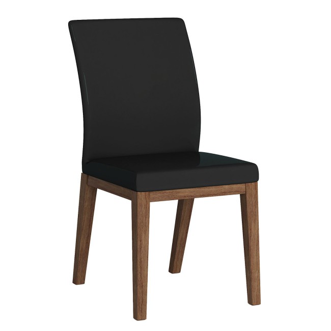 Emma Curved Back Side Chair W/ Solid Wood Frame (Set Of 2) Chintaly ...