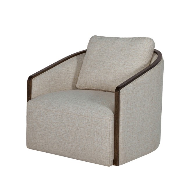 Zebina Khaki Swivel Chair