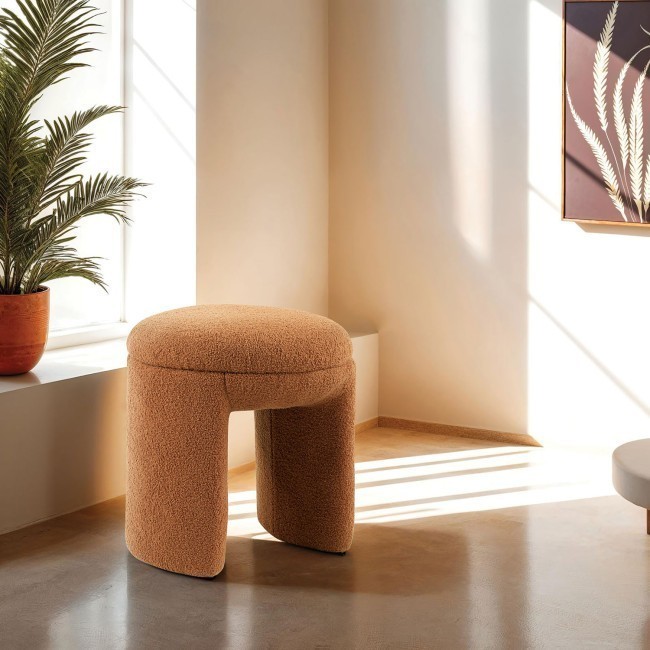 Janetta Saddle Brown Stool