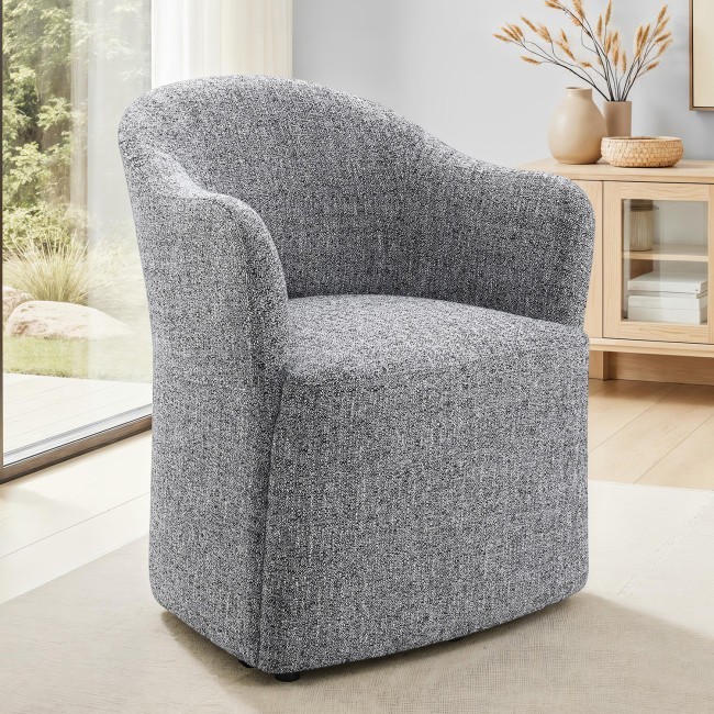 Sema Pewter Gray Dining Arm Chair