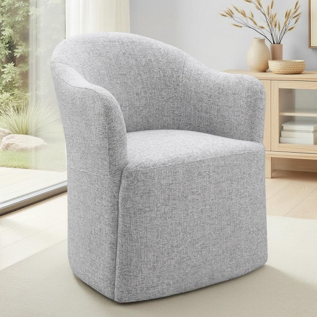 Sema Feather Gray Dining Arm Chair