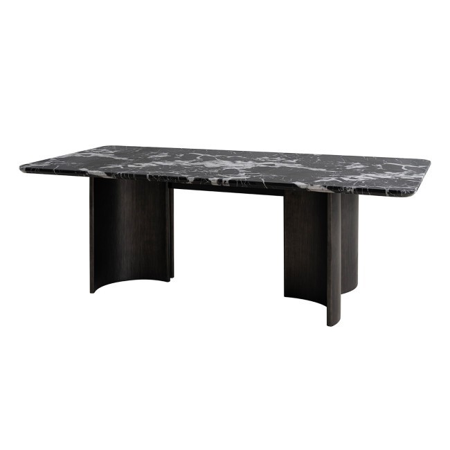 Selsey Black Stone Top Dining Table