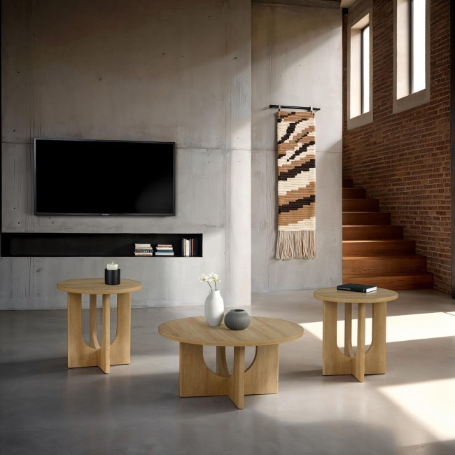 Holen Natural 3-Piece Occasional Table Set