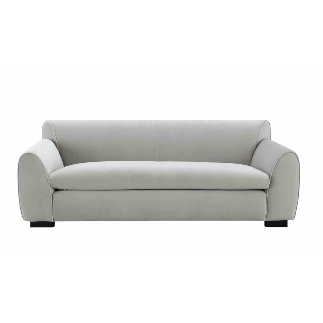 Severo Light Gray Velvet Sofa