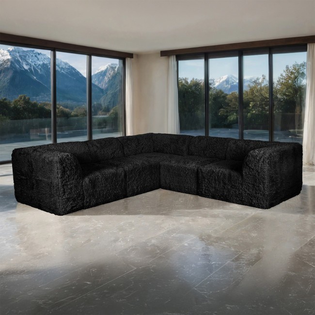 Nappi Black L-Sectional C