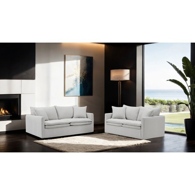 Crayford Light Gray Living Room Set
