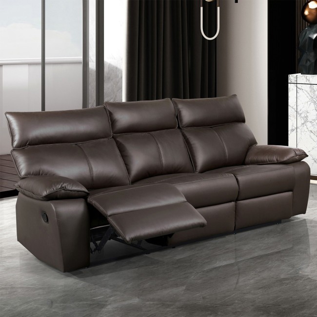 Onoria Brown Reclining Sofa