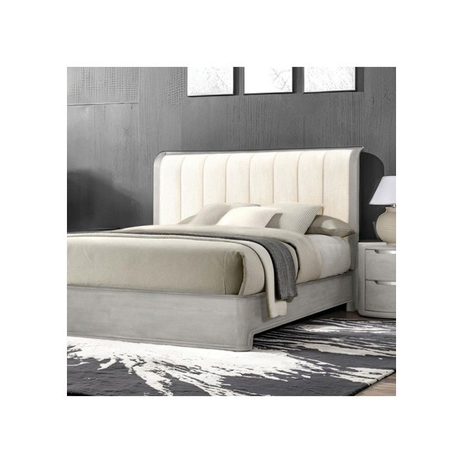 Osterley Light Gray Sleigh Bed