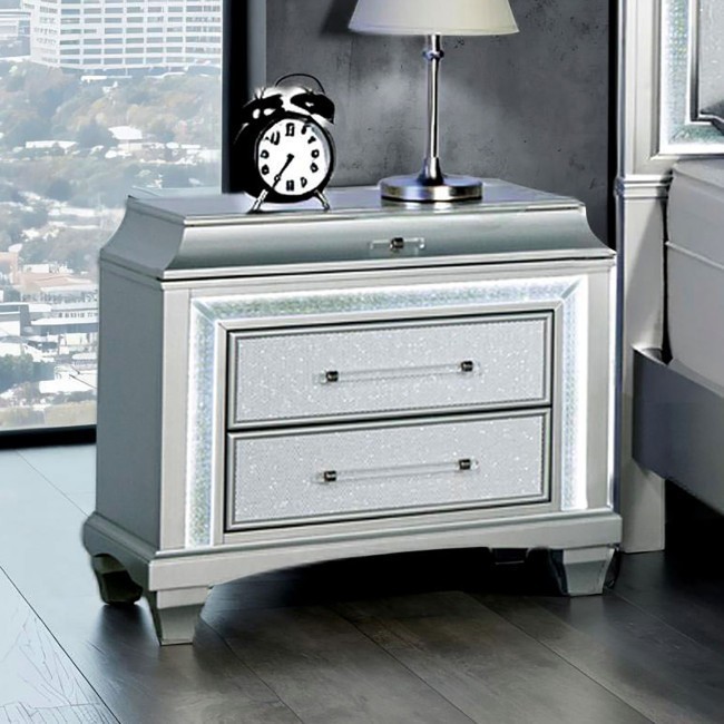 Galea Gray Nightstand w/ LED
