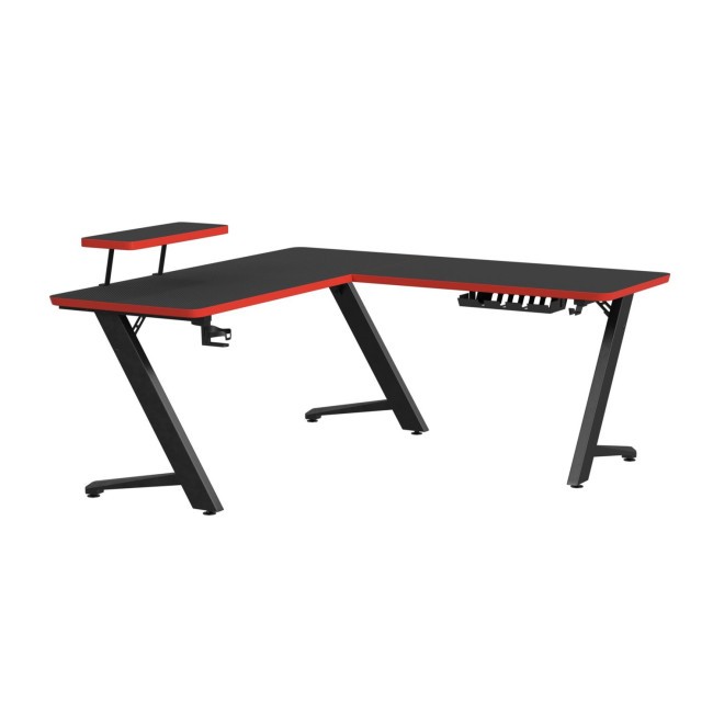 Waterside Black L-Shape Desk