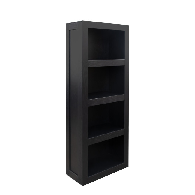 Harbor Black 60-inch Bookcase Pier
