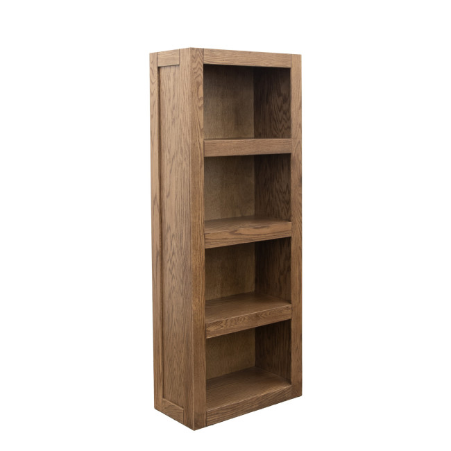 Harbor Bourbon Oak 60-inch Bookcase Pier