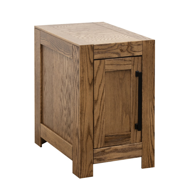 Harbor Bourbon Oak Chairside Table