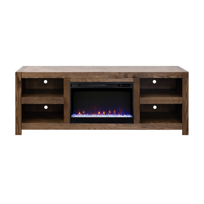 Harbor Bourbon Oak 72-inch Fireplace Console