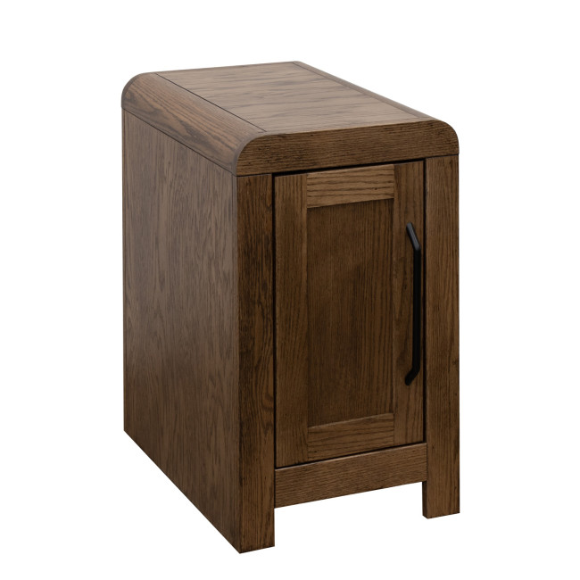 Haven Bourbon Oak Chairside Table
