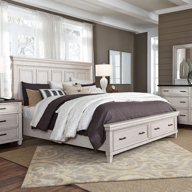 Caraway Panel Storage Bed