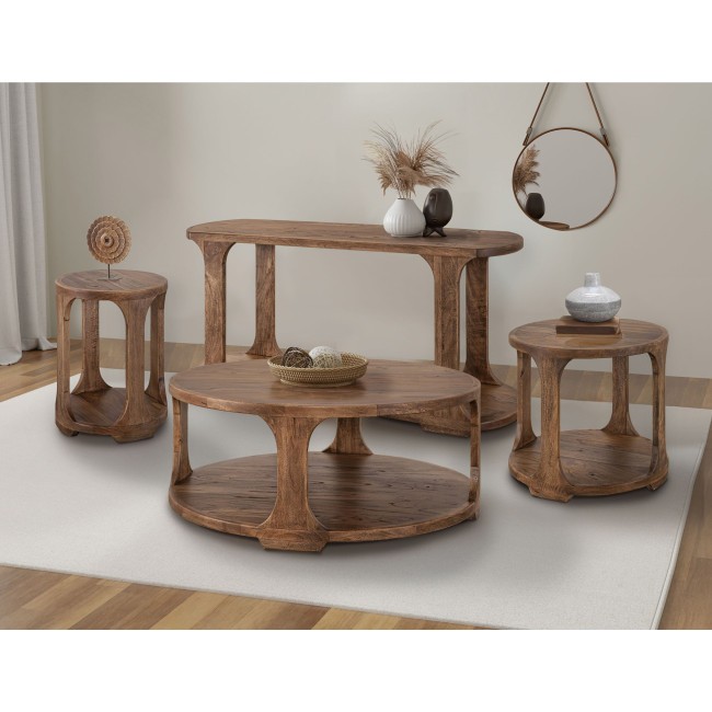 Balam Light Brown Occasional Table Set