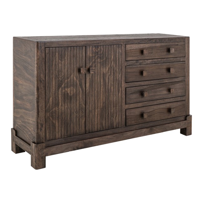 Atenas Translucent Dark Brown 4-Drawer Console