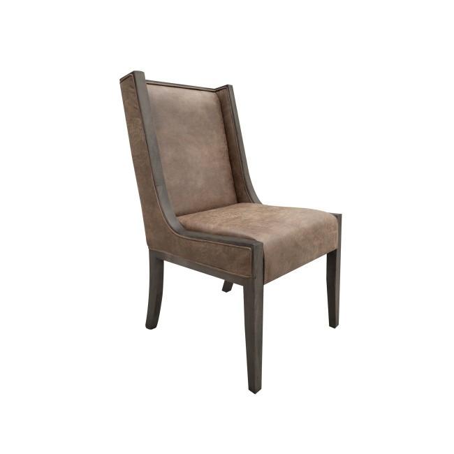 Dark Mezquite Brown Upholstered Chair (Set of 2)