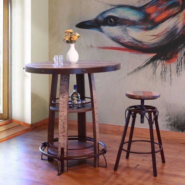 Antique bistro table and chairs sales