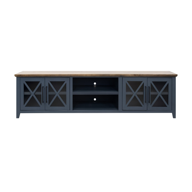 Ithaca Blue Denim and Bourbon 96-inch TV Console