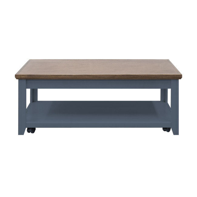 Ithaca Blue Denim and Bourbon Coffee Table