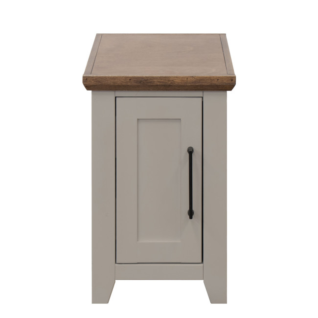 Ithaca Sandstone and Bourbon Chairside Table
