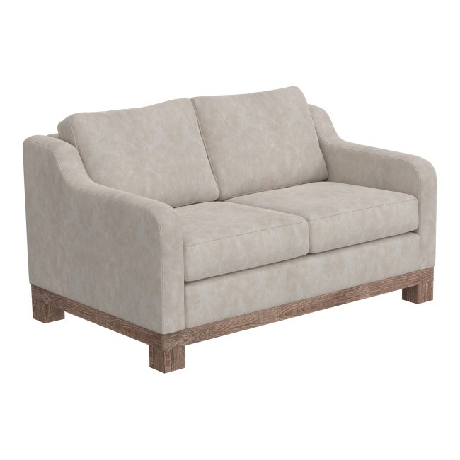Samba Loveseat (Ivory Faux Leather)