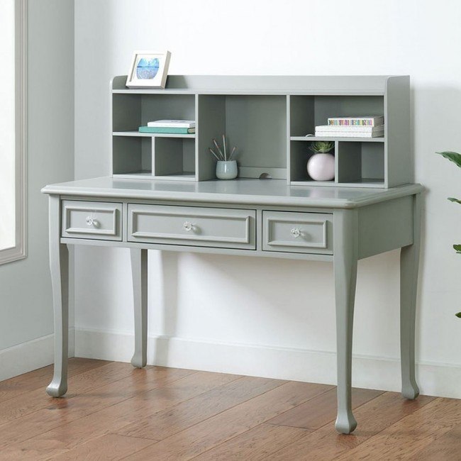 Desk with shop low hutch