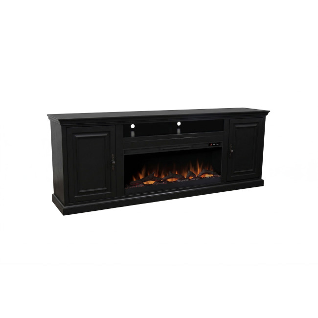 Kensington Black 86-inch Fireplace Console
