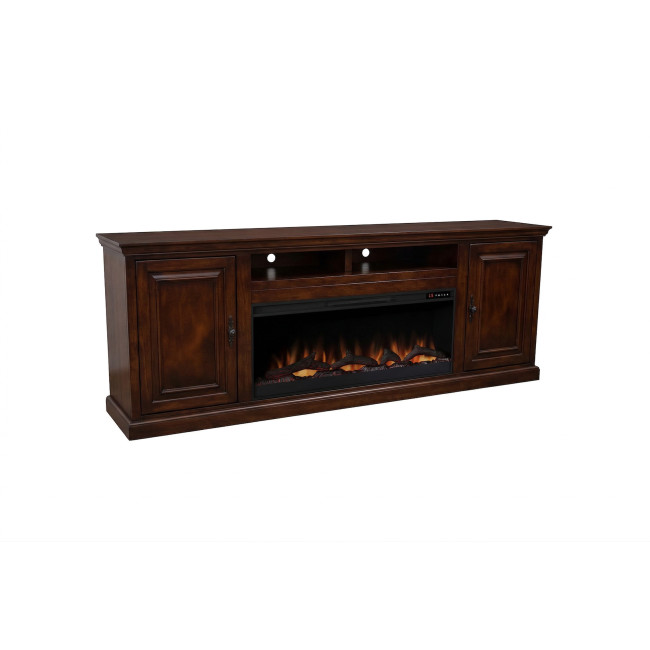 Kensington Rosewood 86-inch Fireplace Console