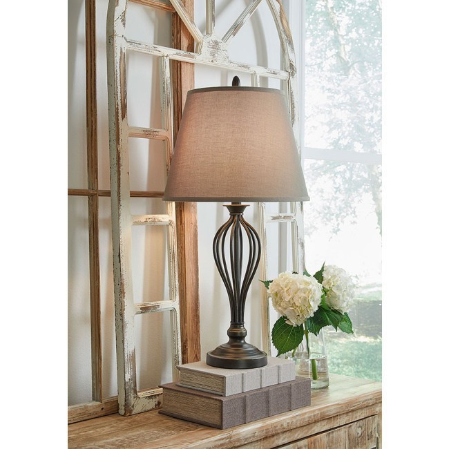 Desk lamp set top