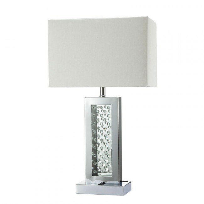 Abbi Chrome Table Lamp Furniture Of America Furniture Cart