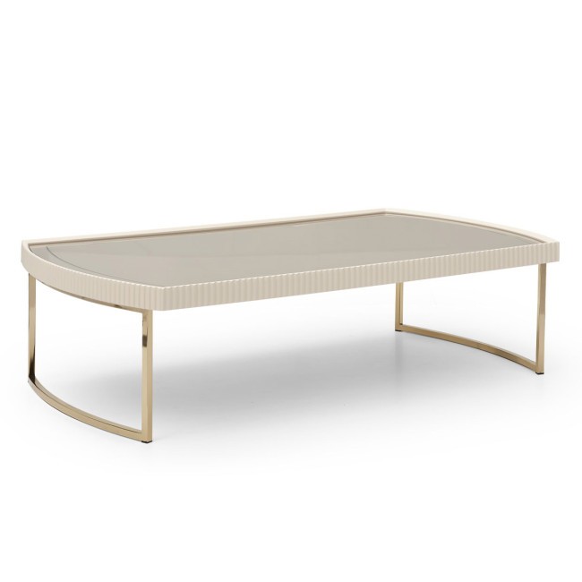 Lisbon Silken Matte Cream Cocktail Table