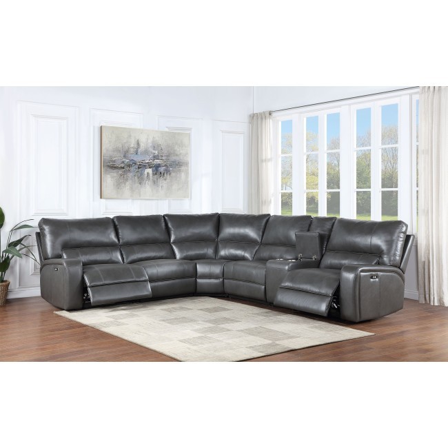 Saul Gray Power Reclining Sectional
