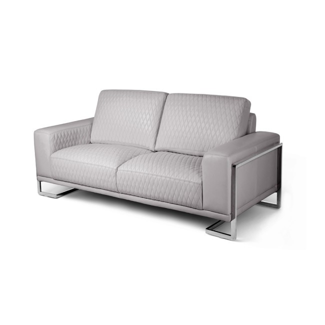Mia Bella Gianna Light Gray Loveseat