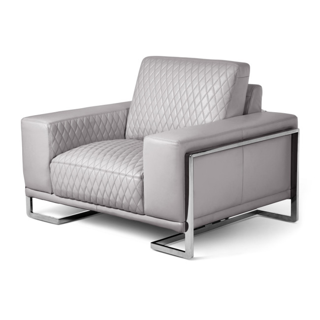 Mia Bella Gianna Light Gray Chair and a Half