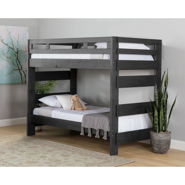 Vista Grey High Top Bunk Bed W Ladder Elements Furniture