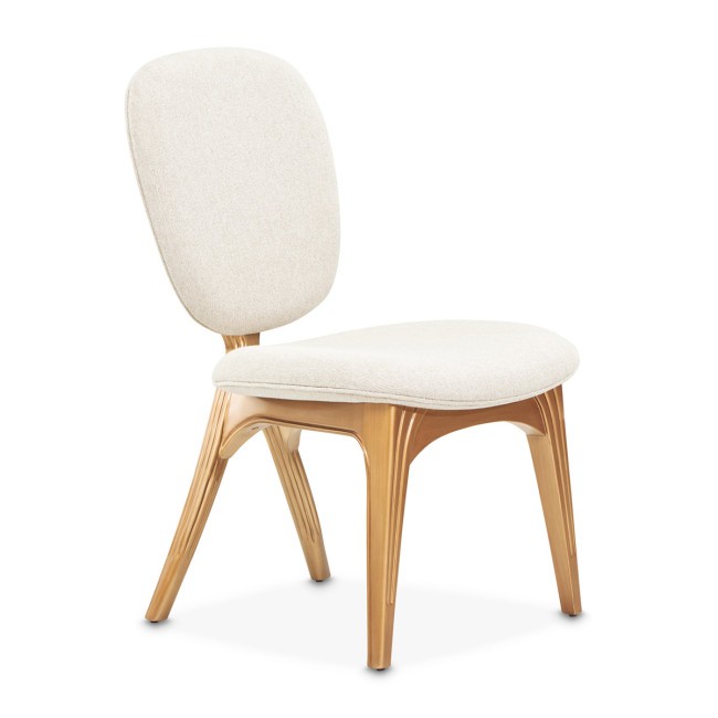 Camellia Field Linen Vanity Chair