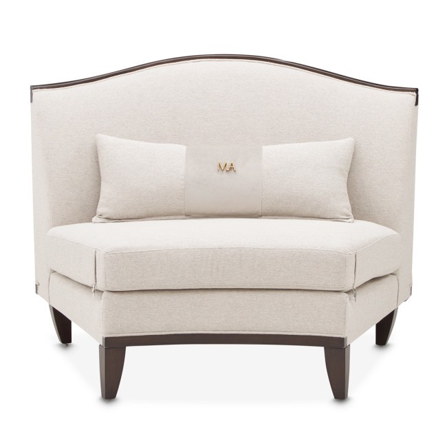 Camellia Field Linen Armless Chair