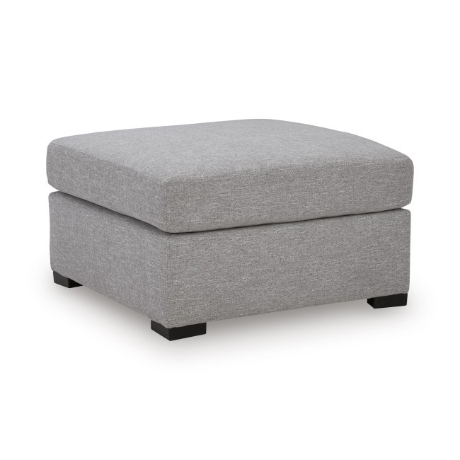 Ashford Isle Pewter Oversized Accent Ottoman