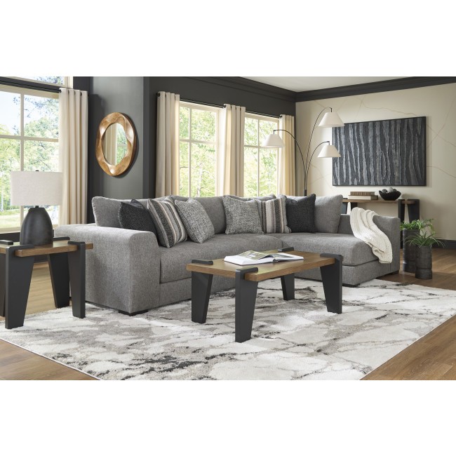 Wildwood Manor Smolder Dual Corner Chaise Sectional Set