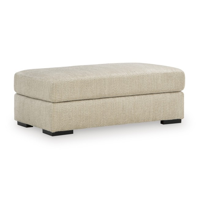 Jasmine Grove Oatmeal Ottoman