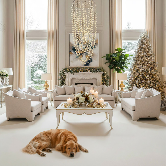London Place Champagne Living Room Set