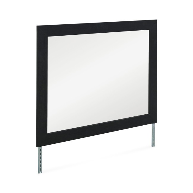 Marzoni Matte Black Bedroom Mirror