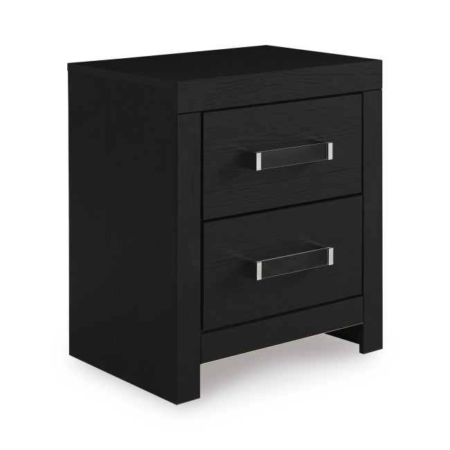 Marzoni Matte Black Nightstand