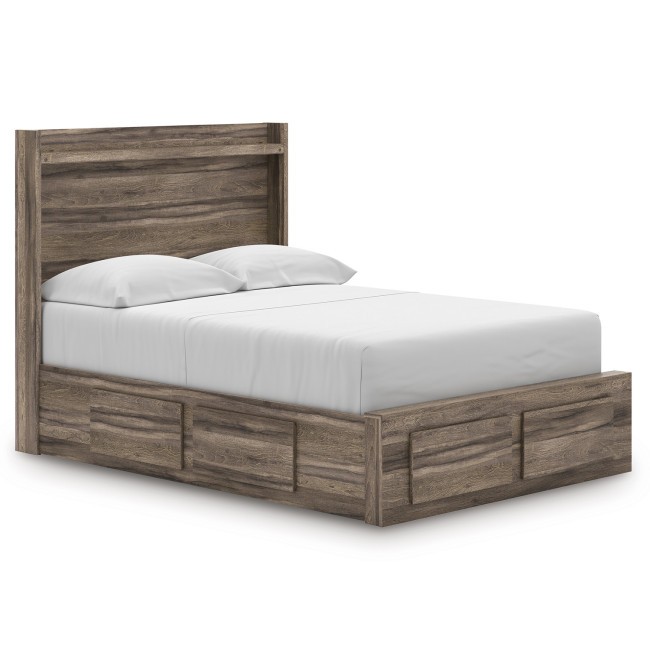 Jusika Platform Storage Bed w/ 2 Side Storage