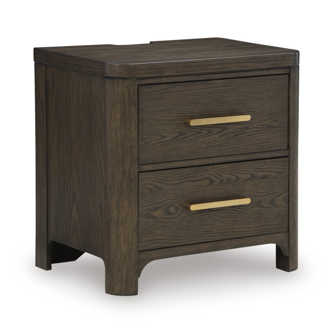 Brillynd Burnished Brown Nightstand