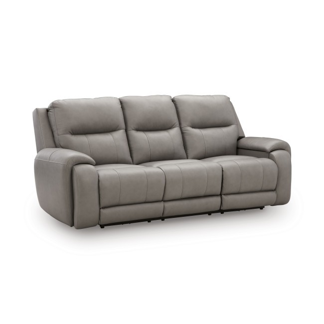 Nightfall Mania Ash Power Reclining Sofa w/ Audio Seating