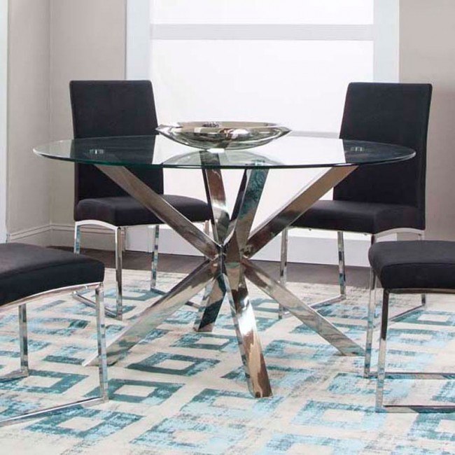 54 inch glass dining clearance table